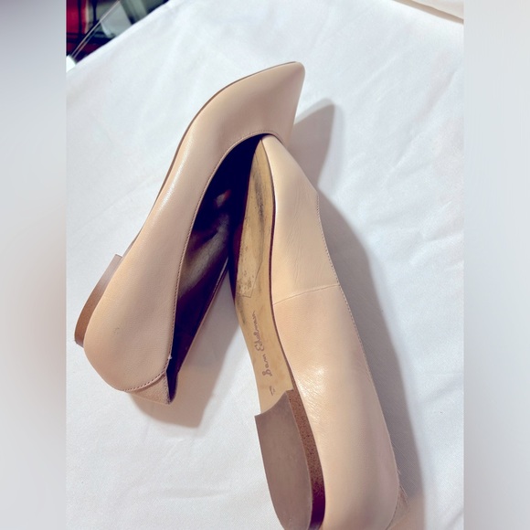 Sam Edelman Rae Pointed Toe Nude Leather Flats Sz 8.5 - Picture 2 of 8